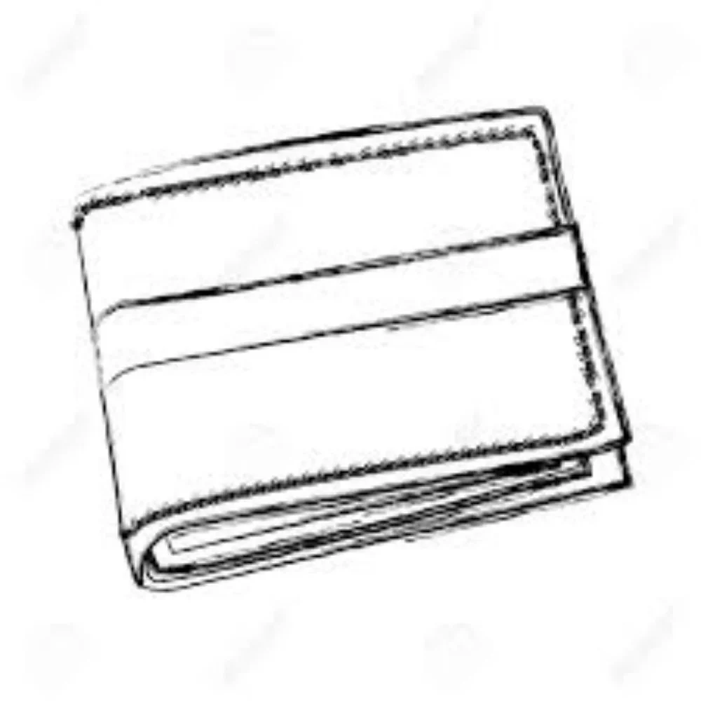 Punita Leather Men's Trifold Security Wallet Black Money Cards